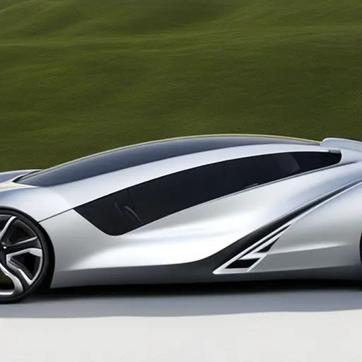 An image of a sleek, customized car with intricate 3D printed parts seamlessly integrated into the design